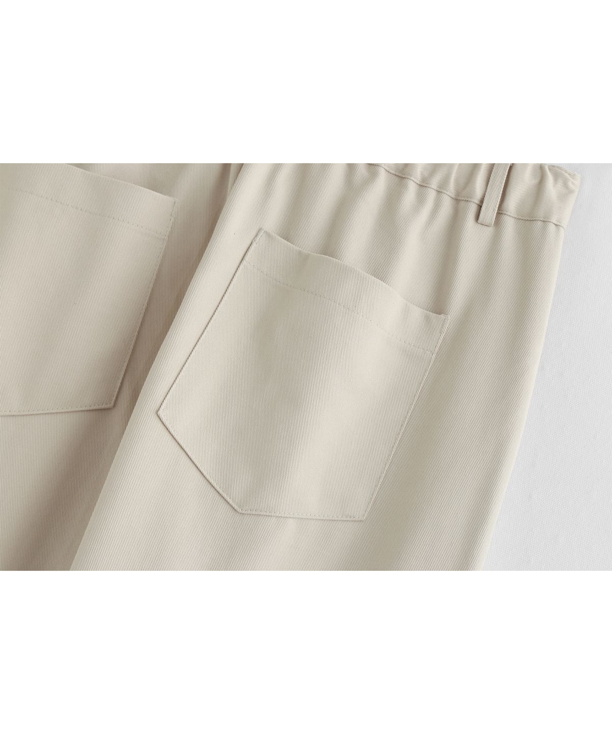 애쉬아워(ASHOUR) Dart Point Cotton Pants Cream