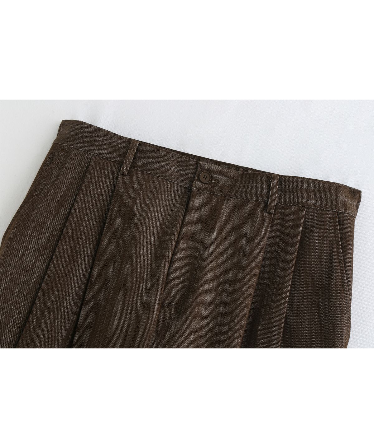 애쉬아워(ASHOUR) Fadeless Rainy Denim Pants Brown