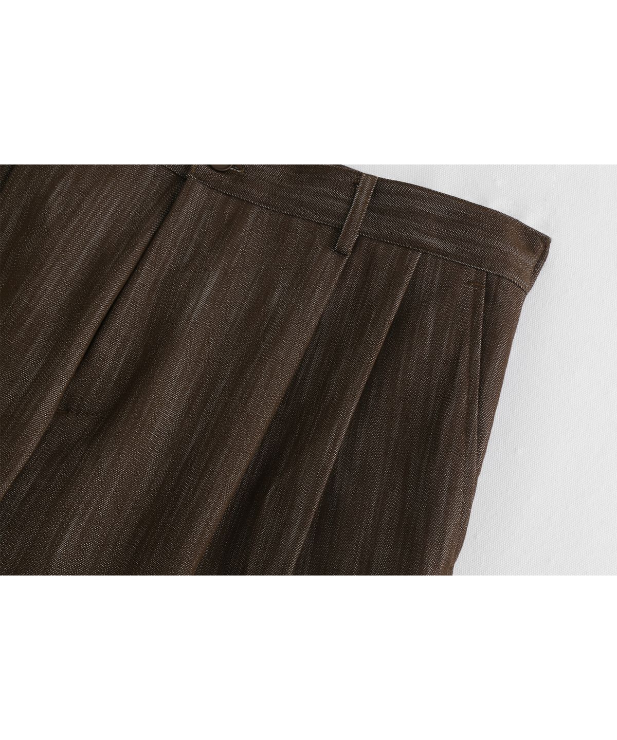 애쉬아워(ASHOUR) Fadeless Rainy Denim Pants Brown