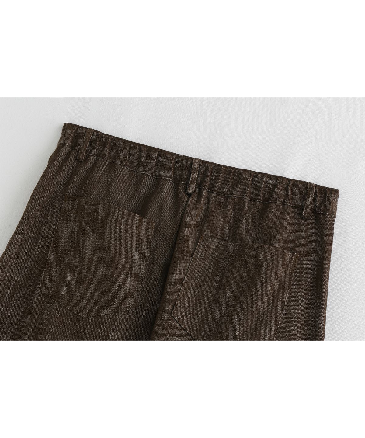 애쉬아워(ASHOUR) Fadeless Rainy Denim Pants Brown