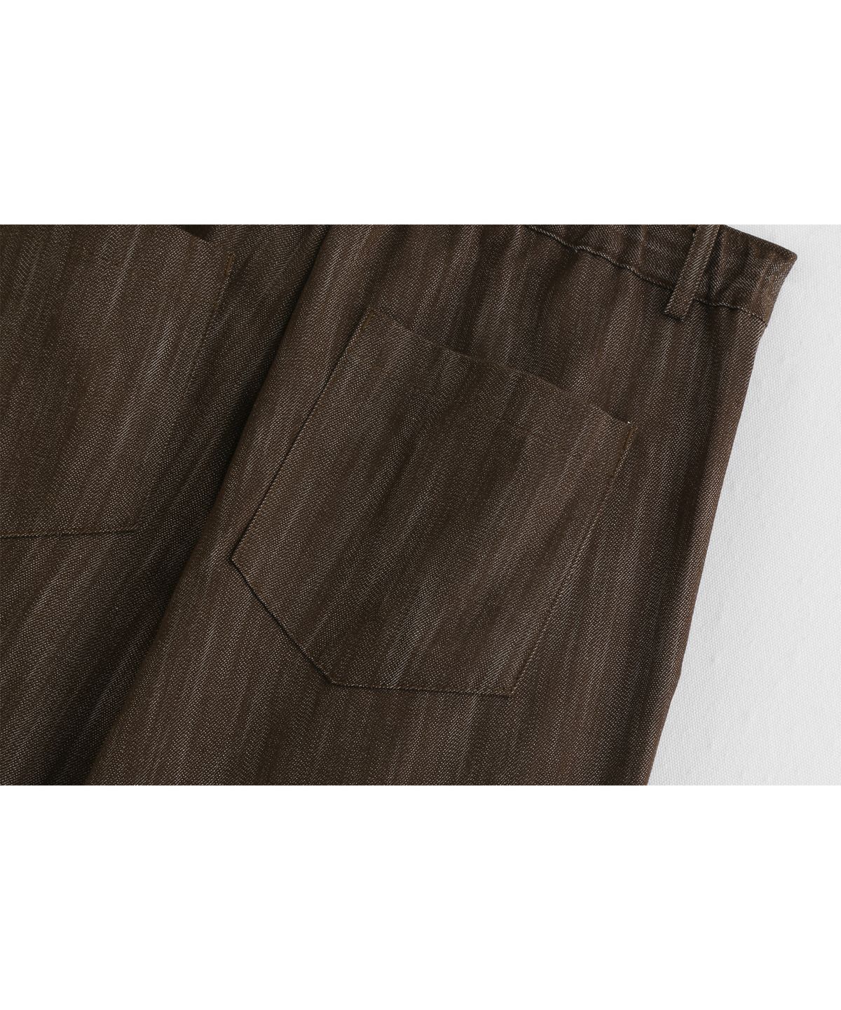애쉬아워(ASHOUR) Fadeless Rainy Denim Pants Brown