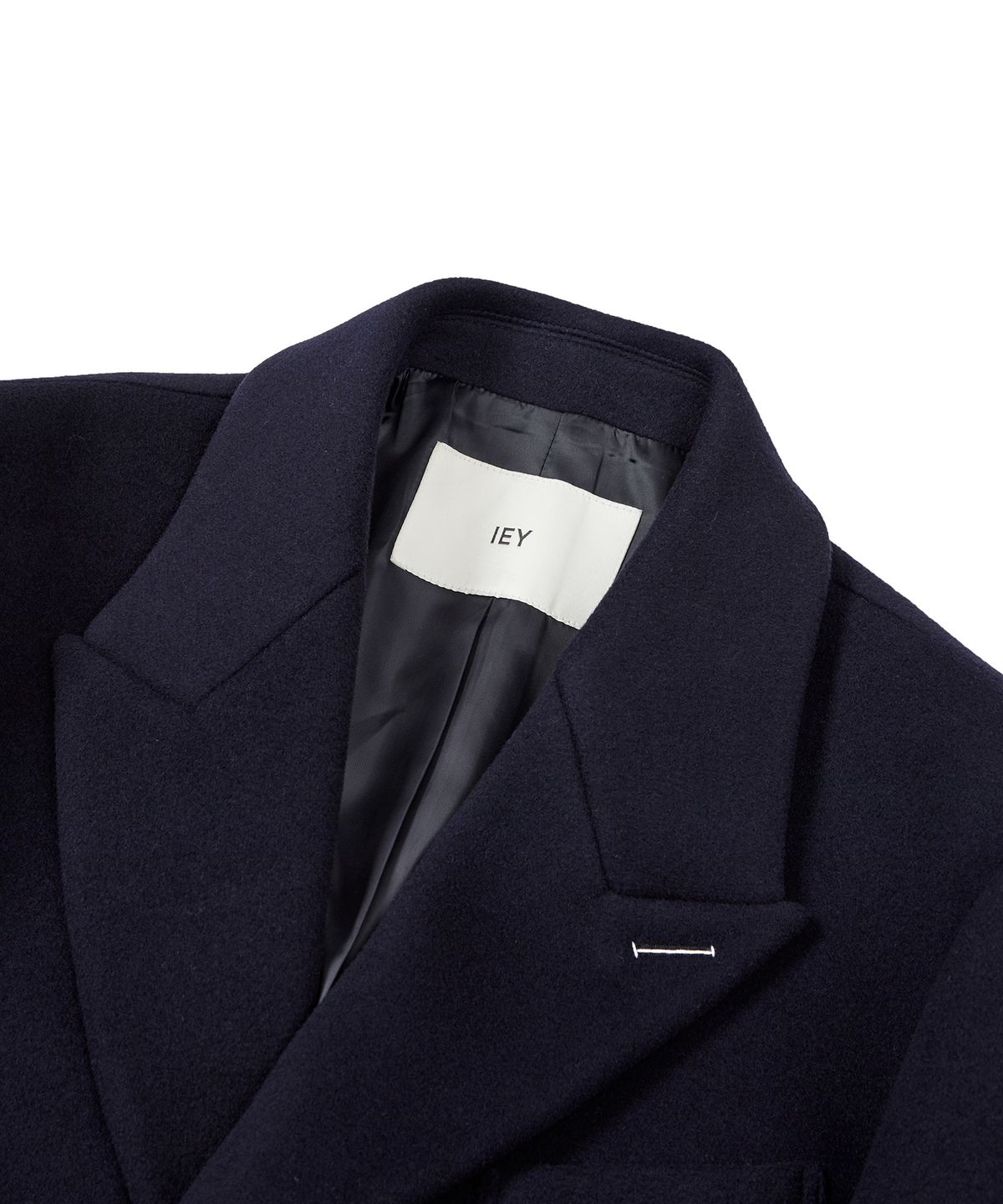 이에이(IEY) VOYAGE SINGLE COAT Navy
