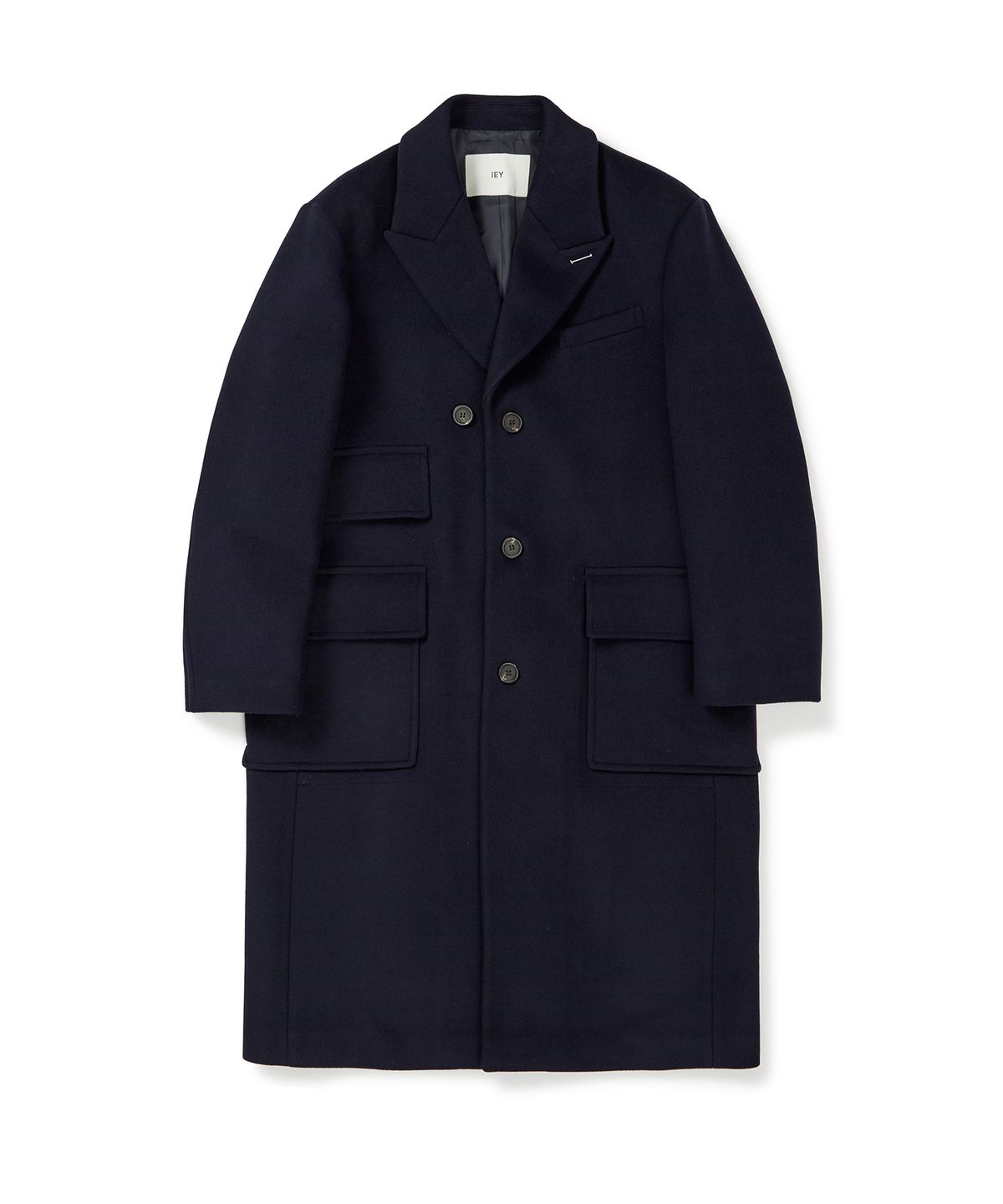 이에이(IEY) VOYAGE SINGLE COAT Navy