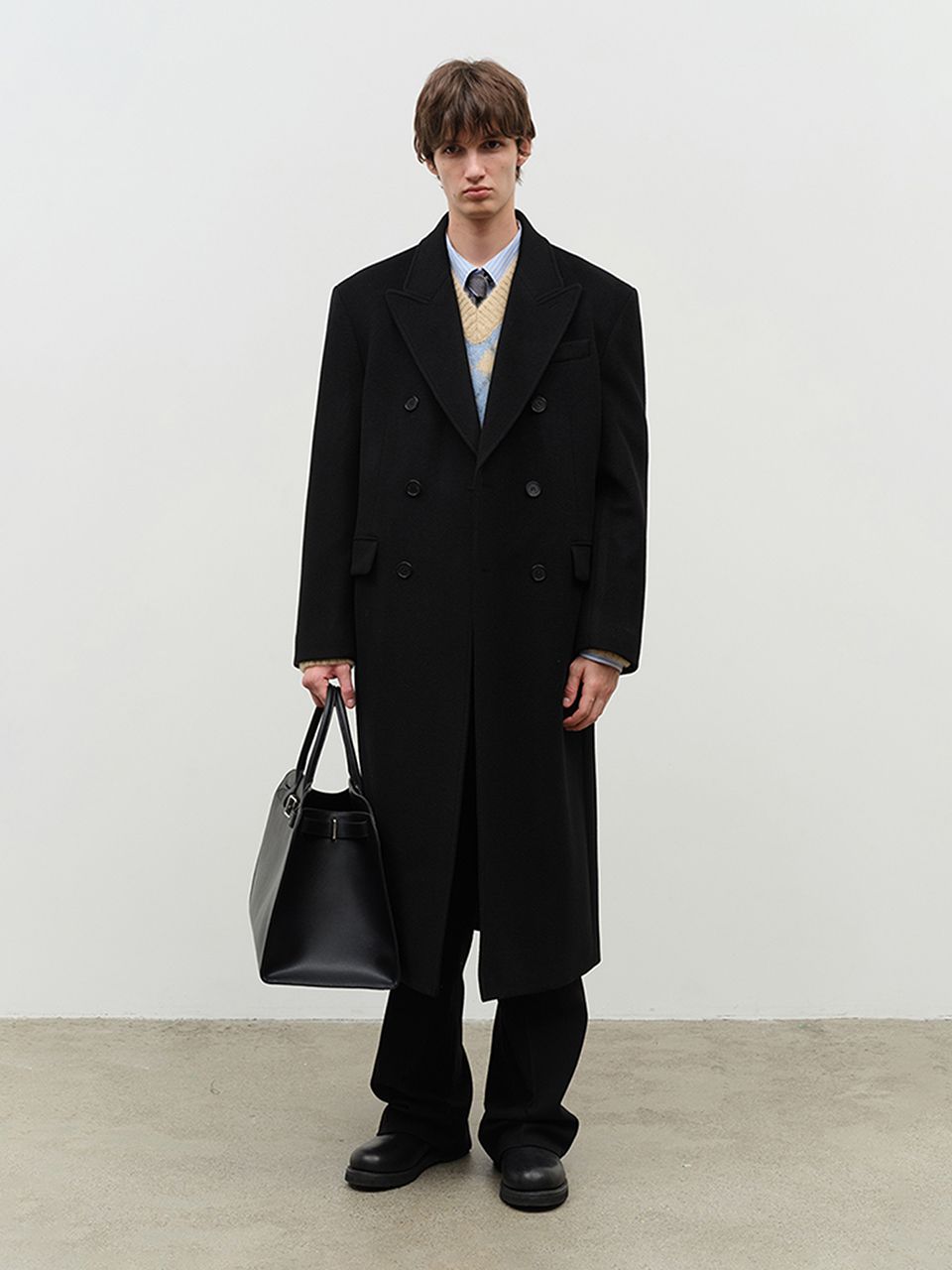 MUSINSA | DUNST TAILORED DOUBLE-BREASTED WOOL COAT