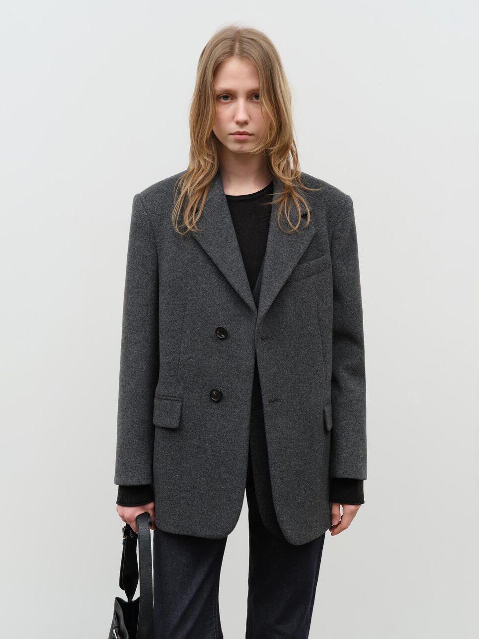 Sillage ウール コート charcoal grey WOOL COAT Sillage ウール コート charcoal grey WOOL COAT