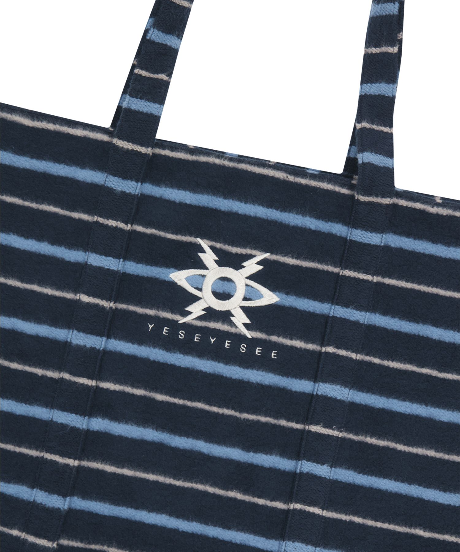 MUSINSA公式 | YESEYESEE YES Stripe Tote Bag Navy
