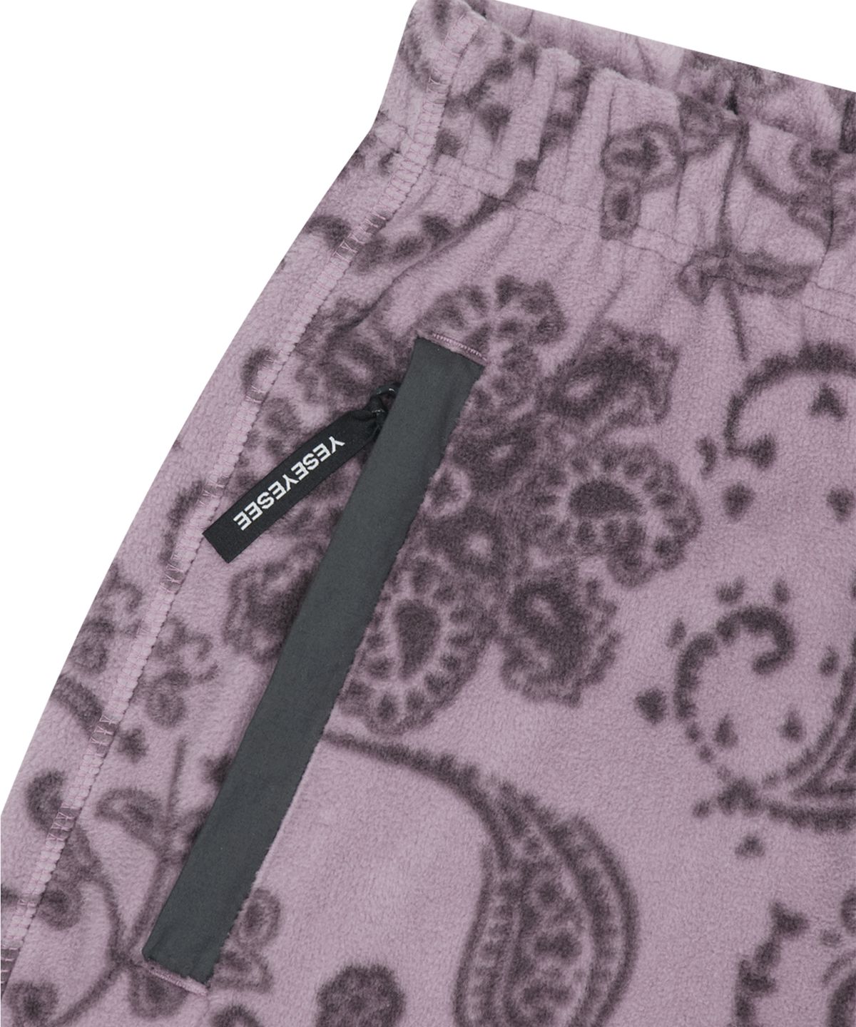 예스아이씨(YESEYESEE) Paisley Polar Fleece Pants Lavender
