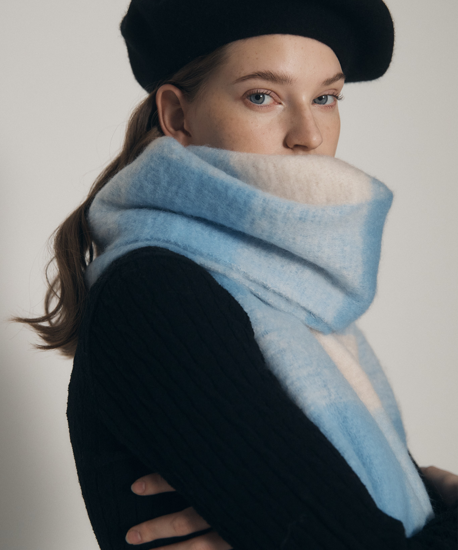 【BRIGHTEN】Big Check Muffler〜ビッグチェックマフラー#韓国発 MUSINSA公式 | BRIGHTEN Big check blue muffler