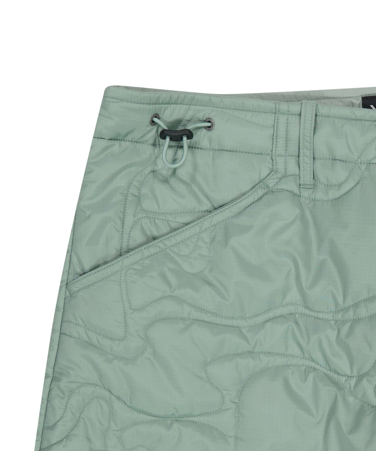 예스아이씨(YESEYESEE) Quilted Camo Liner Pants Dusty Blue