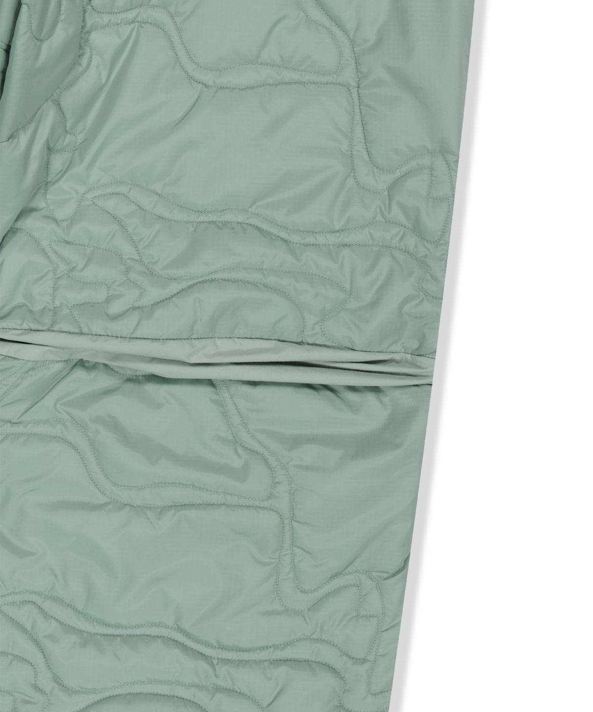 예스아이씨(YESEYESEE) Quilted Camo Liner Pants Dusty Blue