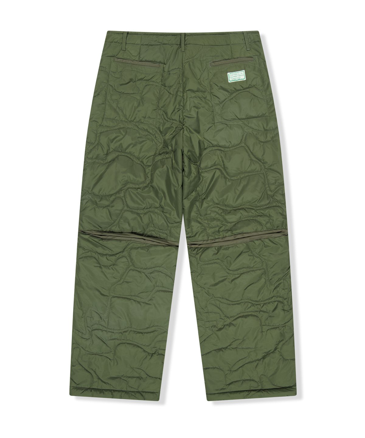 예스아이씨(YESEYESEE) Quilted Camo Liner Pants Khaki
