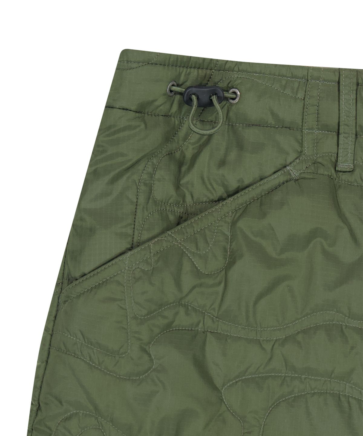 예스아이씨(YESEYESEE) Quilted Camo Liner Pants Khaki