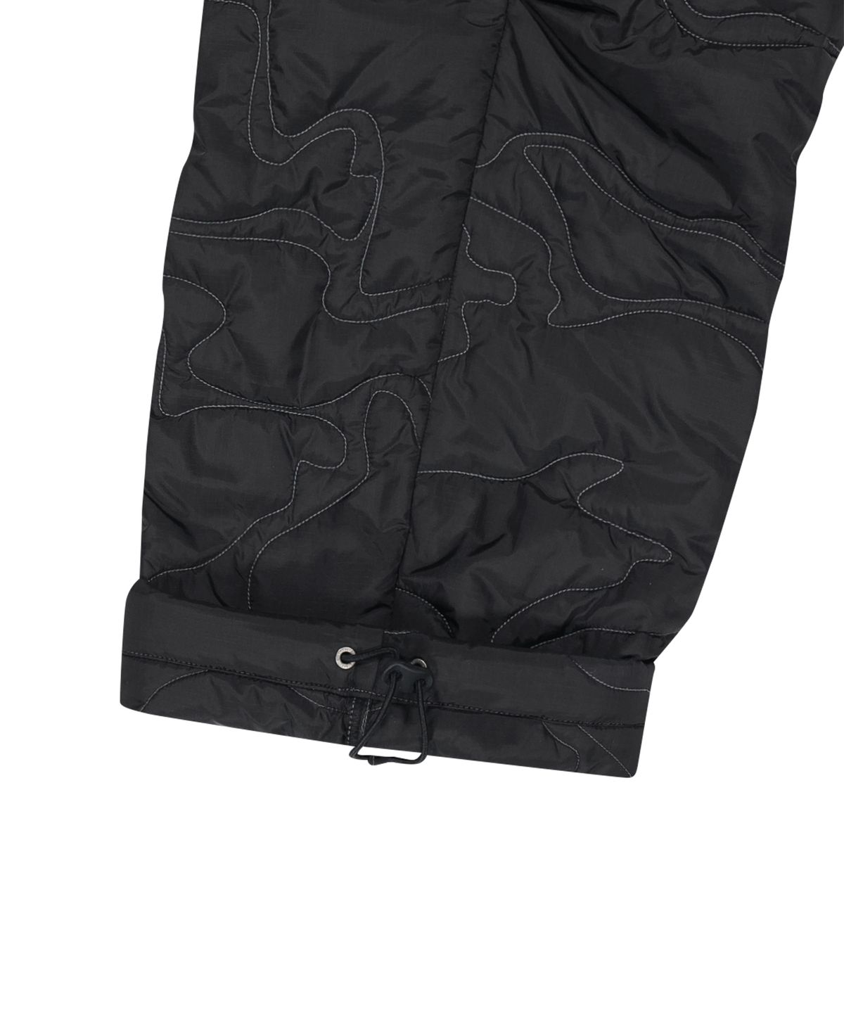 예스아이씨(YESEYESEE) Quilted Camo Liner Pants Black