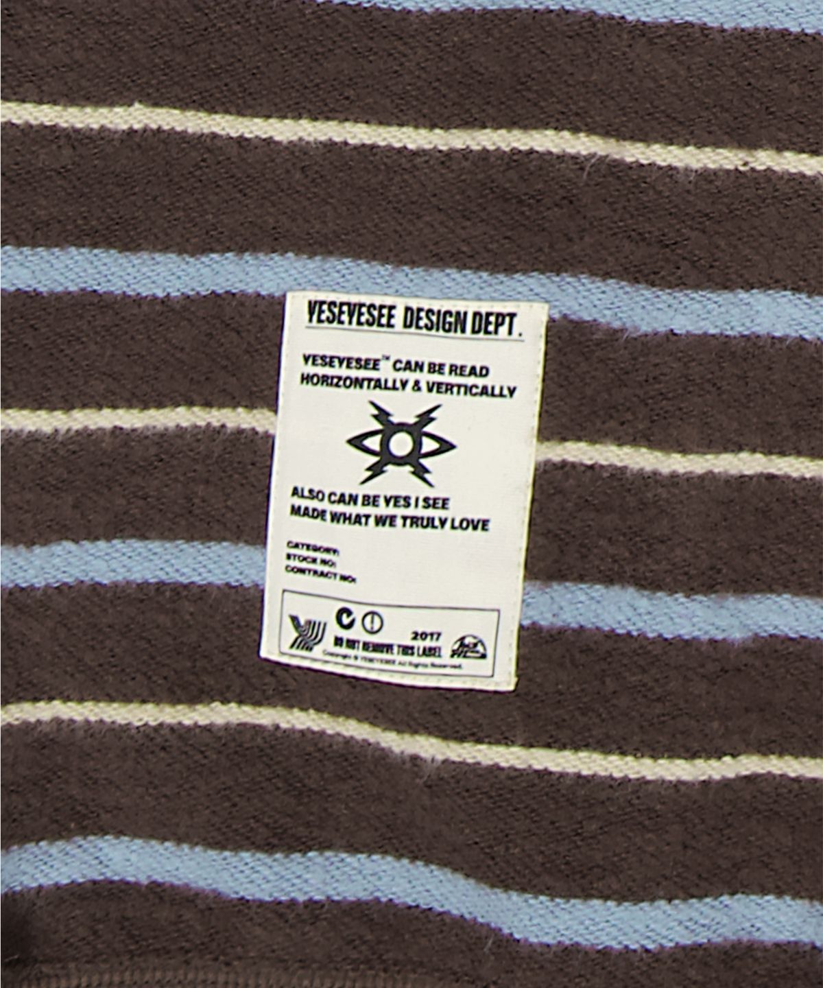 예스아이씨(YESEYESEE) Y.E.S Stripe Hoodie Brown