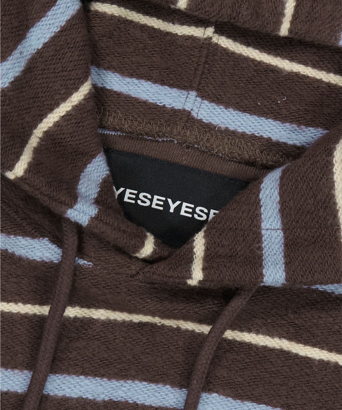 예스아이씨(YESEYESEE) Y.E.S Stripe Hoodie Brown