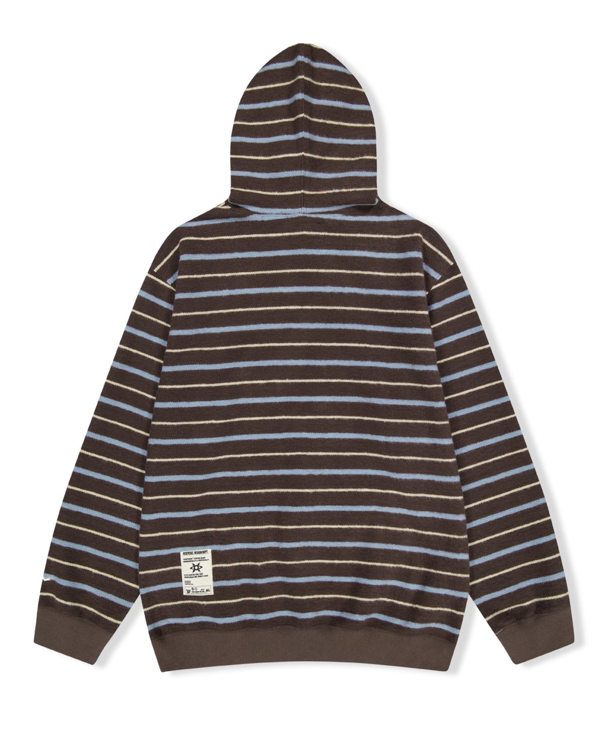예스아이씨(YESEYESEE) Y.E.S Stripe Hoodie Brown