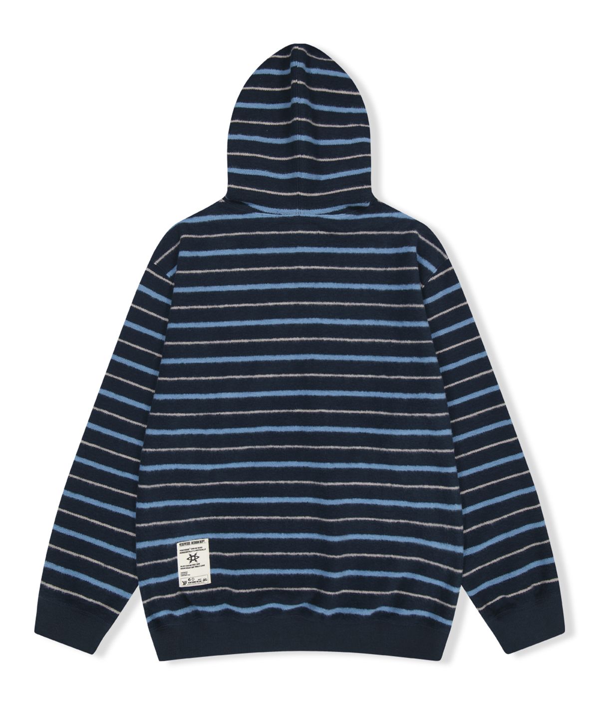 예스아이씨(YESEYESEE) Y.E.S Stripe Hoodie Navy