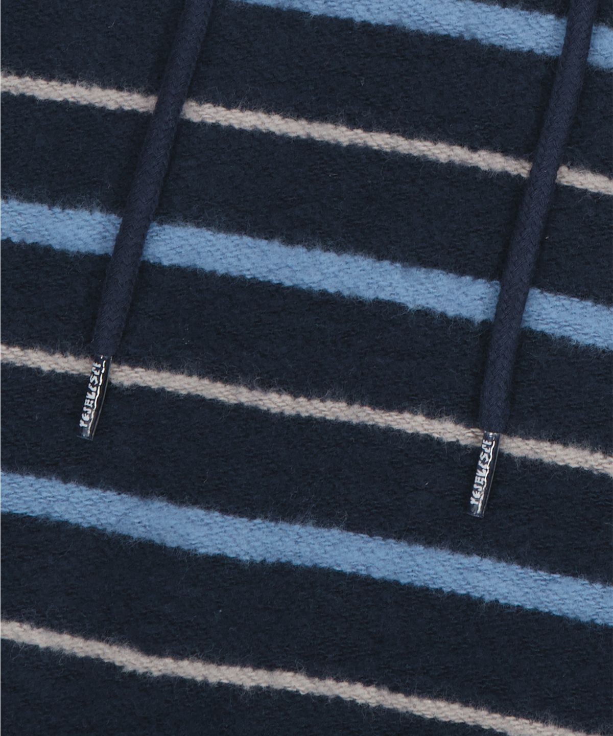 예스아이씨(YESEYESEE) Y.E.S Stripe Hoodie Navy