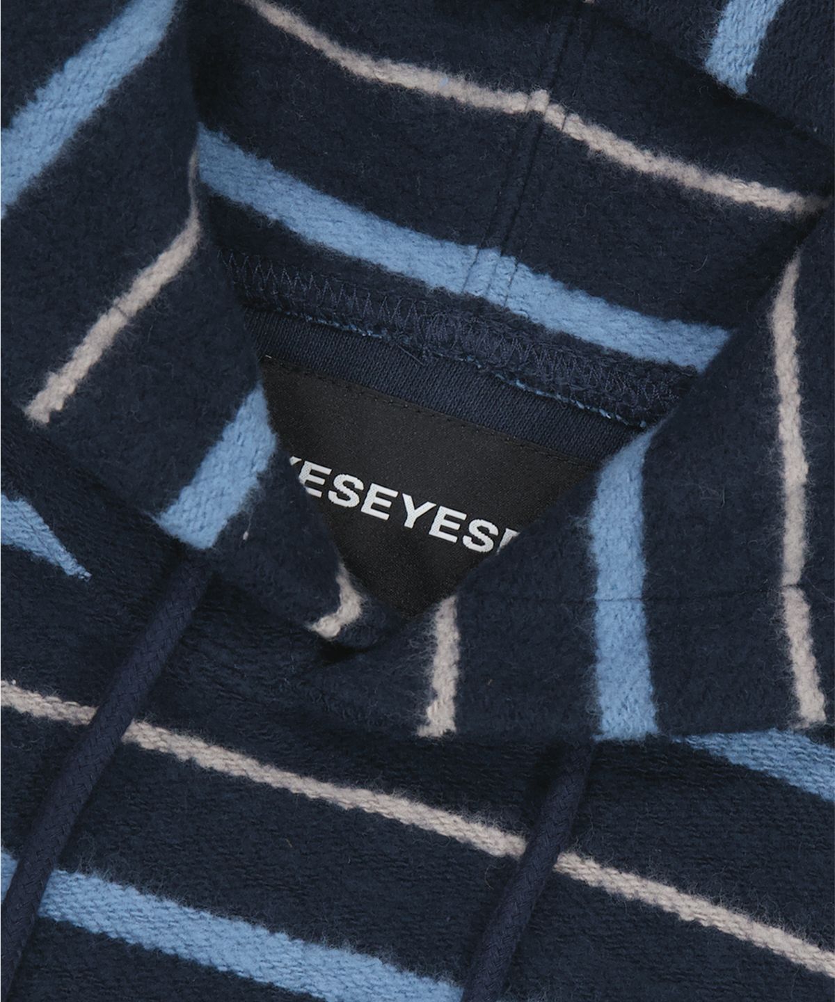 예스아이씨(YESEYESEE) Y.E.S Stripe Hoodie Navy