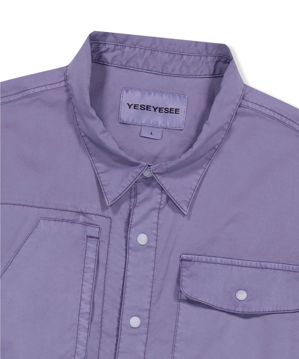 예스아이씨(YESEYESEE) Dyed Explorer Shirt Purple