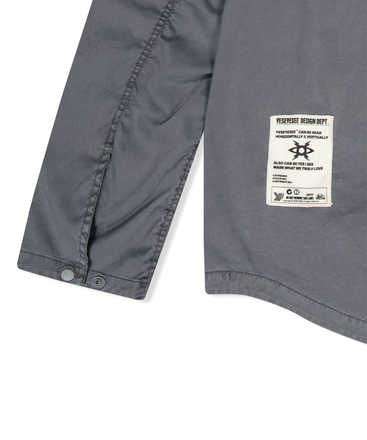 예스아이씨(YESEYESEE) Dyed Explorer Shirt Charcoal