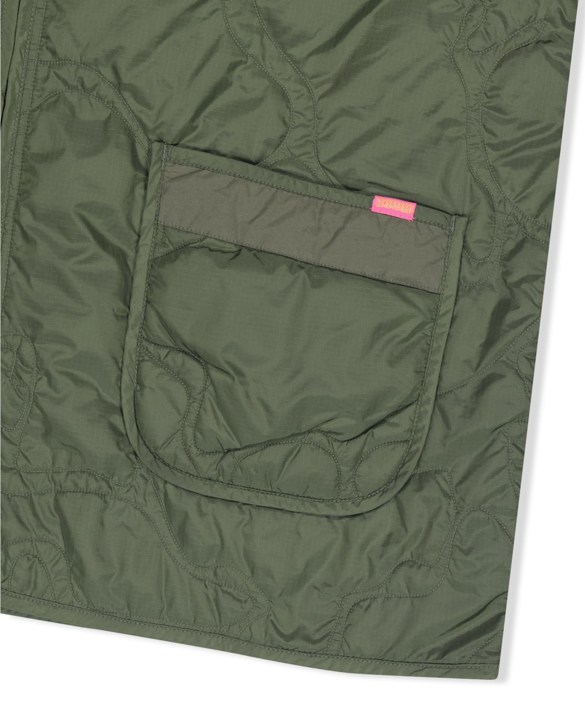예스아이씨(YESEYESEE) Quilted Camo Liner Jacket Khaki