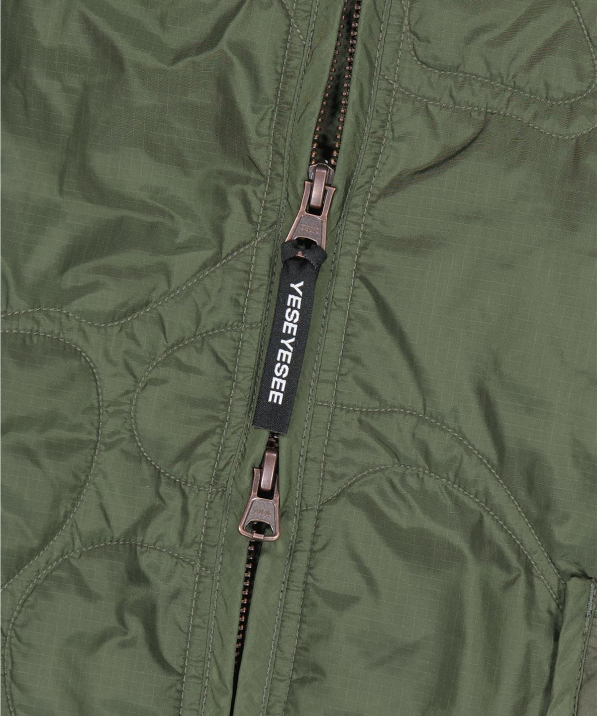 예스아이씨(YESEYESEE) Quilted Camo Liner Jacket Khaki