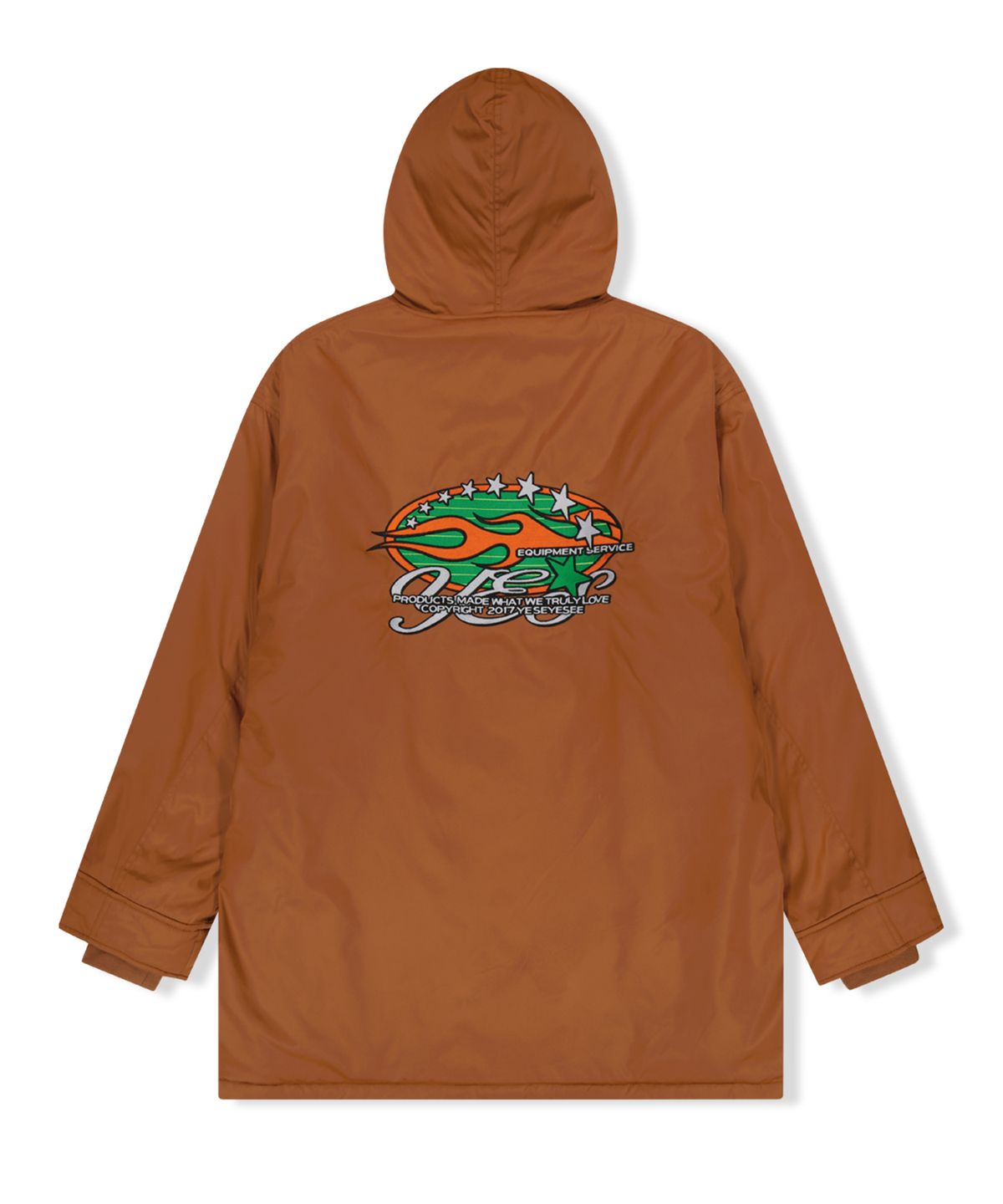 예스아이씨(YESEYESEE) Hairy Lining Long Parka Brown