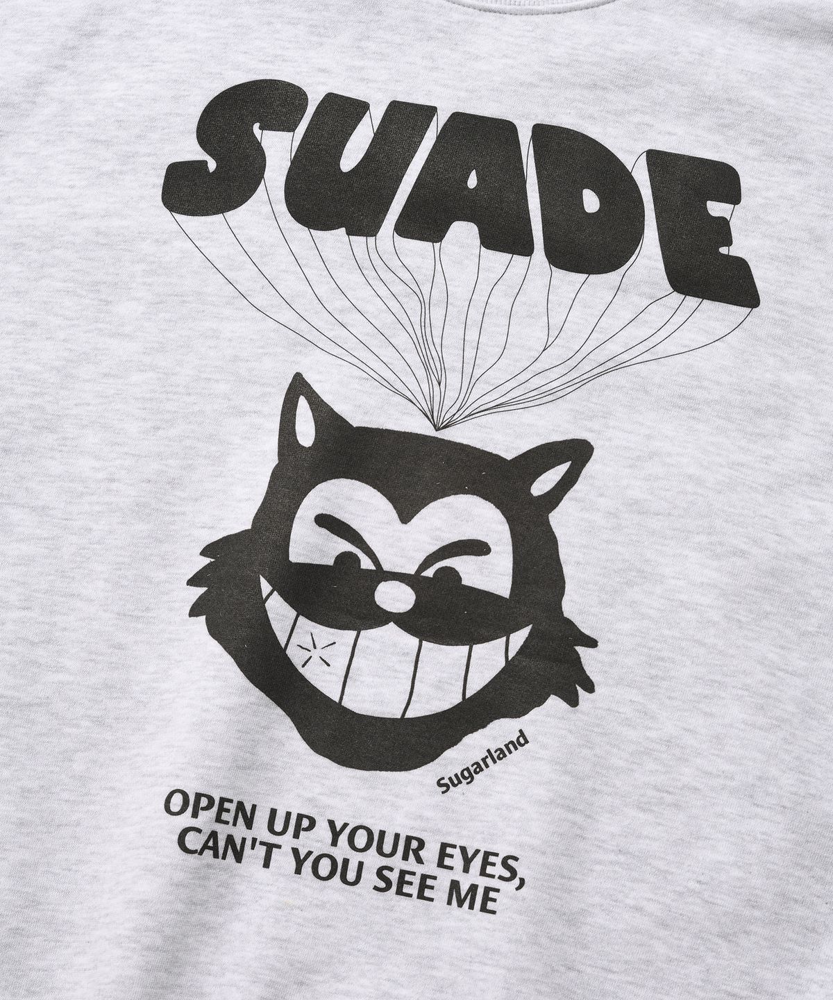 스웨이드(SUADE) BALLOON CAT CREWNECK [MELANGE GRAY]