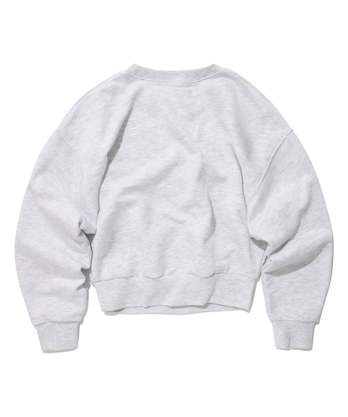 스웨이드(SUADE) AIRBRUSH DOG CROP CREWNECK [MELANGE GRAY]