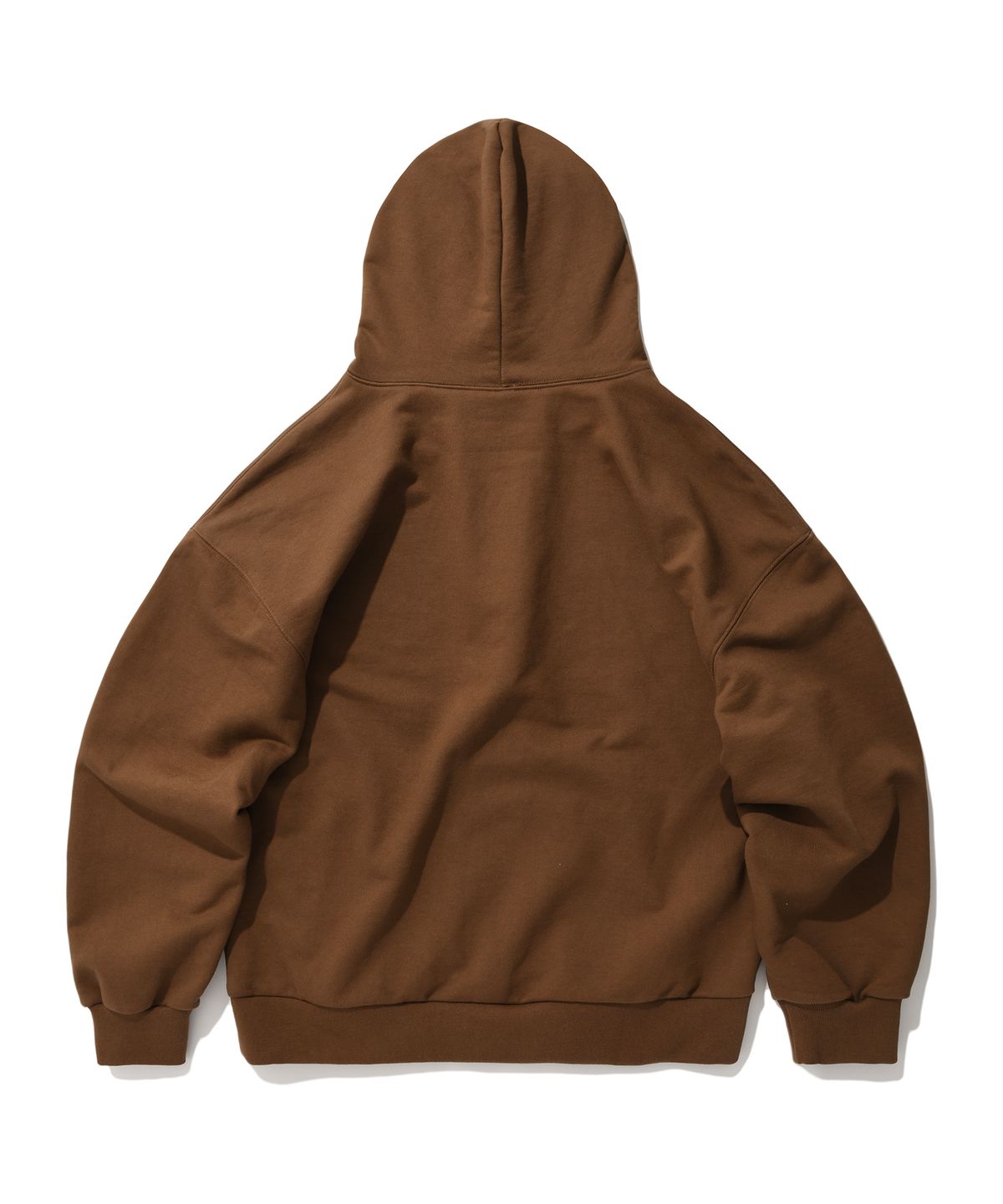 스웨이드(SUADE) BALLOON SUADE LOGO HOODIE [BROWN]