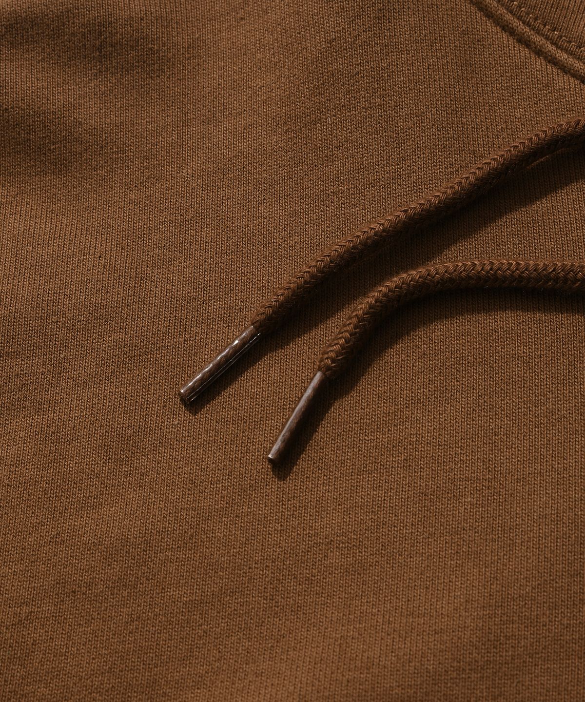 스웨이드(SUADE) BALLOON SUADE LOGO HOODIE [BROWN]