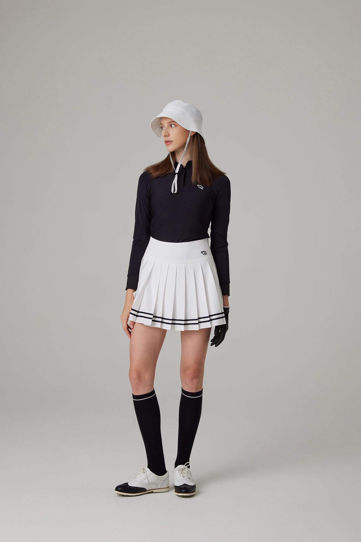 유팅골프(UTING GOLF) 유팅 플리츠 스커트 WHITE