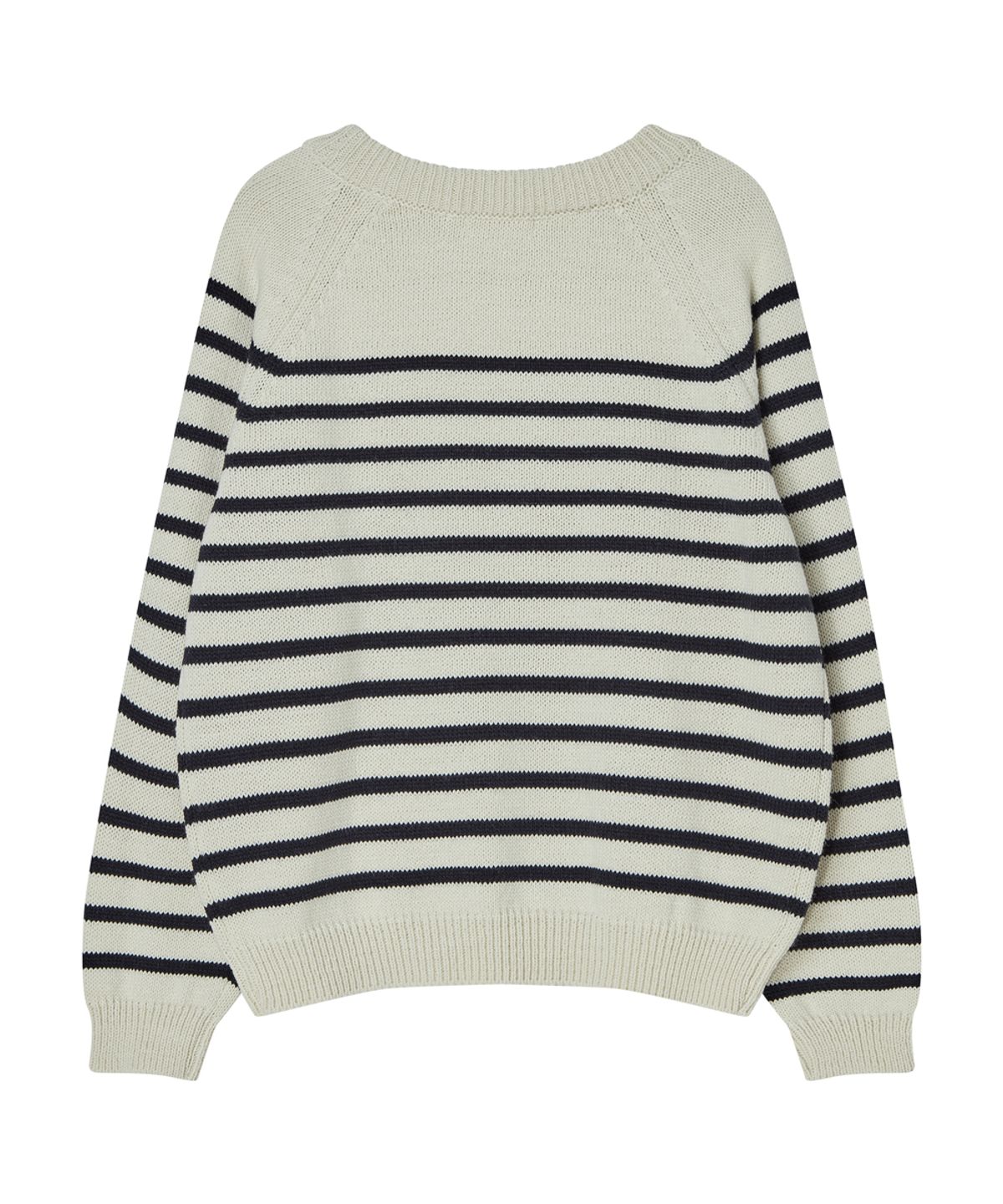 실른(SILN) Raglan stripe knit (IVORY)
