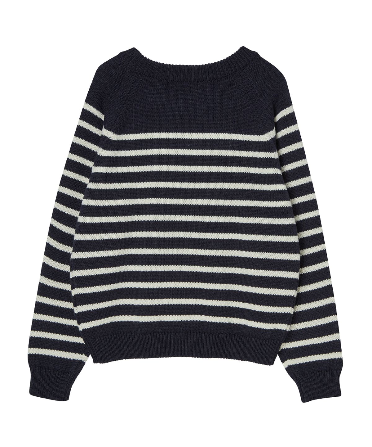실른(SILN) Raglan stripe knit (NAVY)