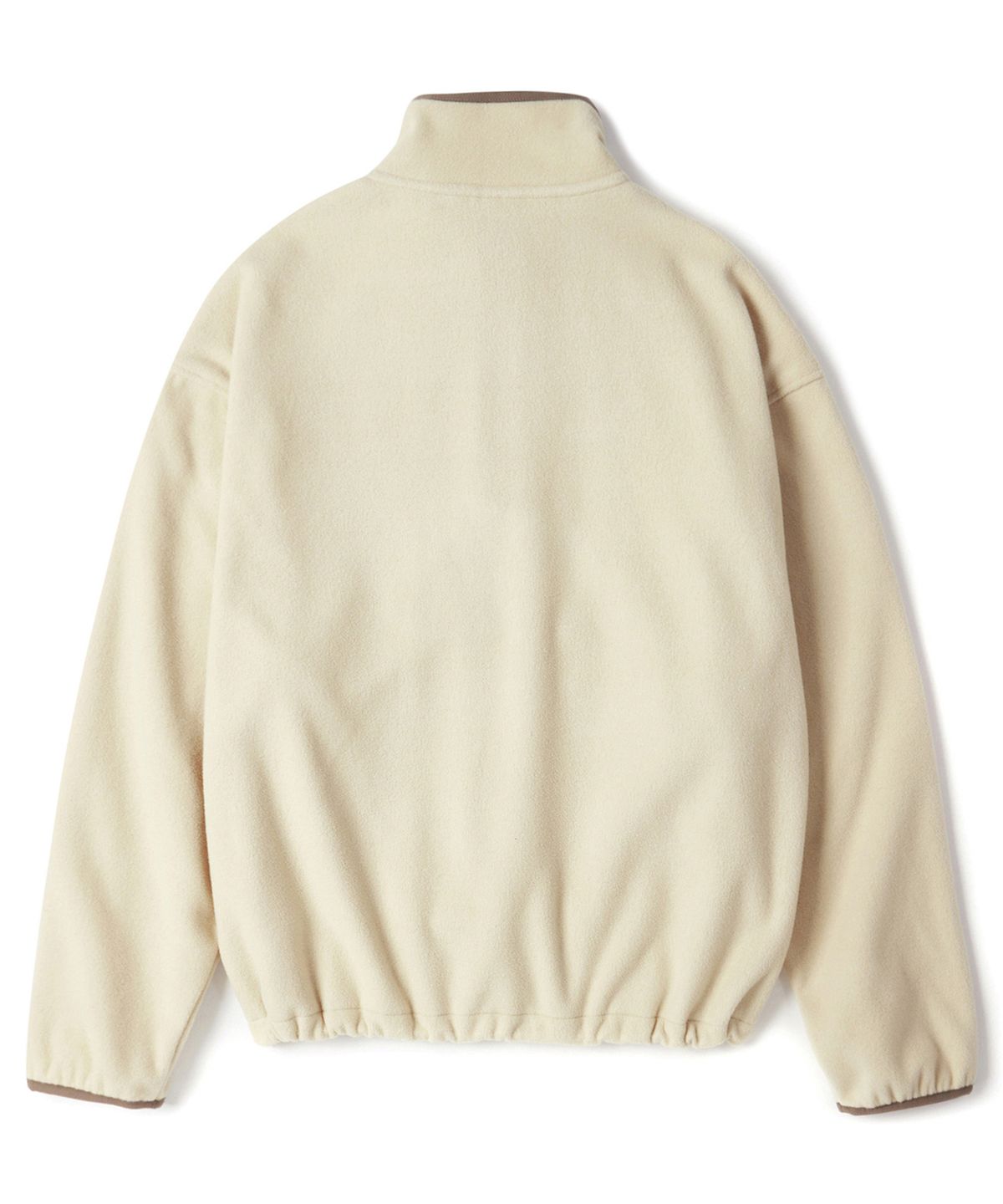 쿨트(KULTE) 클래식 로고 플리스 하프집업 크루넥 L.BEIGE