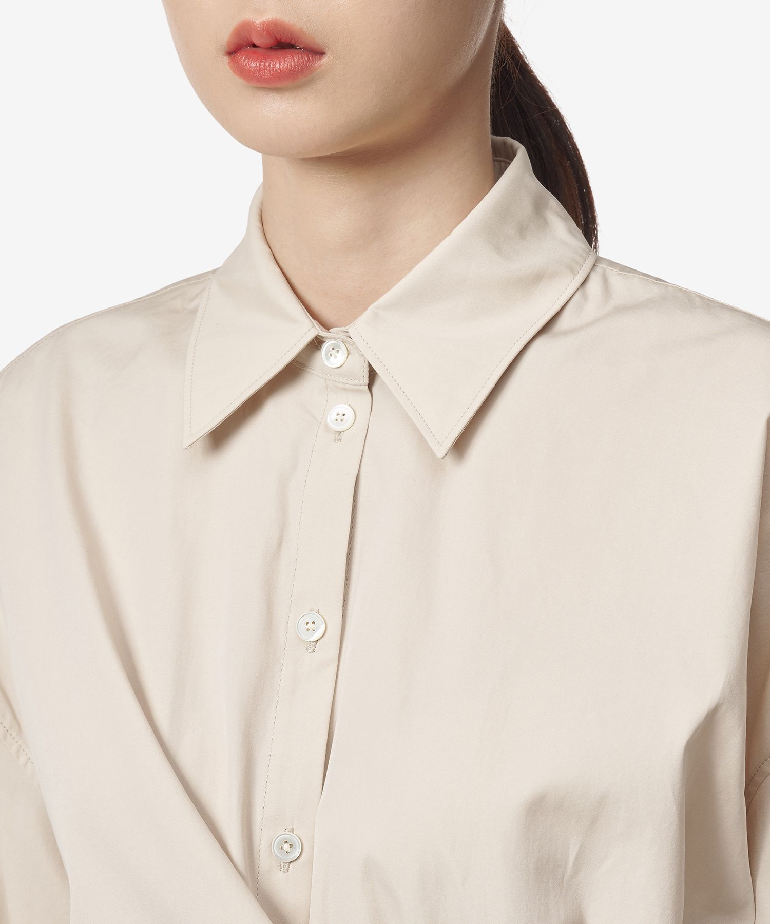 MUSINSA公式 | LEMAIRE Twisted Shirt - Dusty Rose / SH1032LF1106RE303