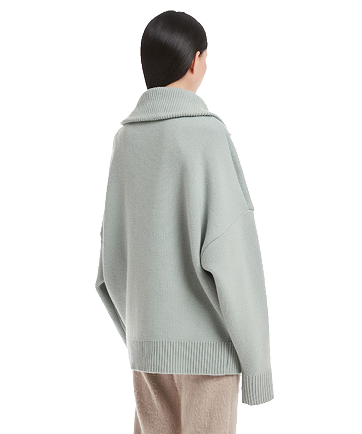 트렁크프로젝트(TRUNK PROJECT) Mint Turtleneck Zip-Up Knit Cardigan