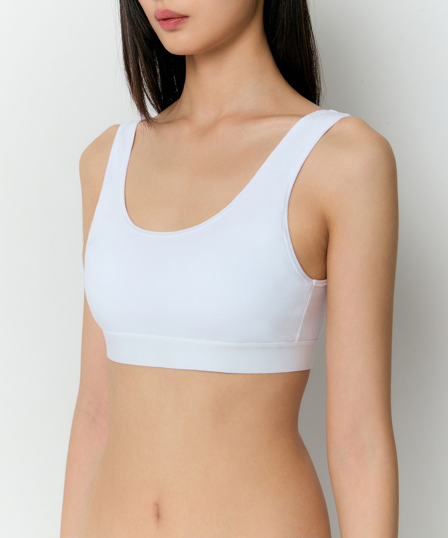 MUSINSA MUSINSA STANDARD WOMAN Women's Cotton Bra Top [White]