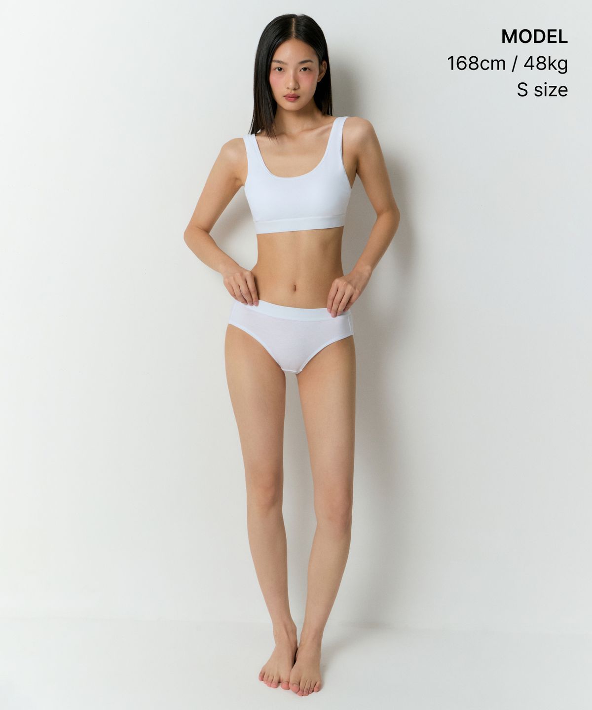 무신사 스탠다드 우먼(MUSINSA STANDARD WOMAN) 우먼즈 코튼 브라 탑 [화이트]