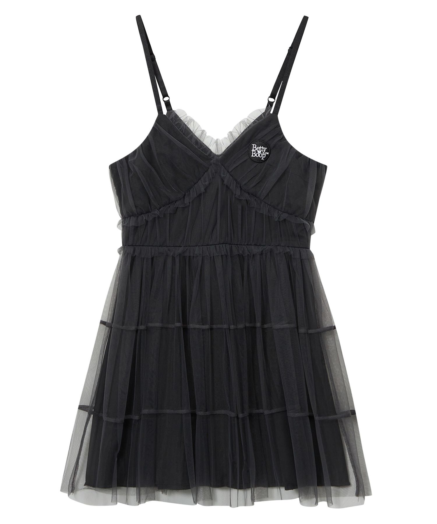 ワンピース [ULKIN CANVAS x Betty Boop] Balloon Mini Dress MUSINSA | ULKIN CANVAS Betty Boop Lace Layered Frill Mini