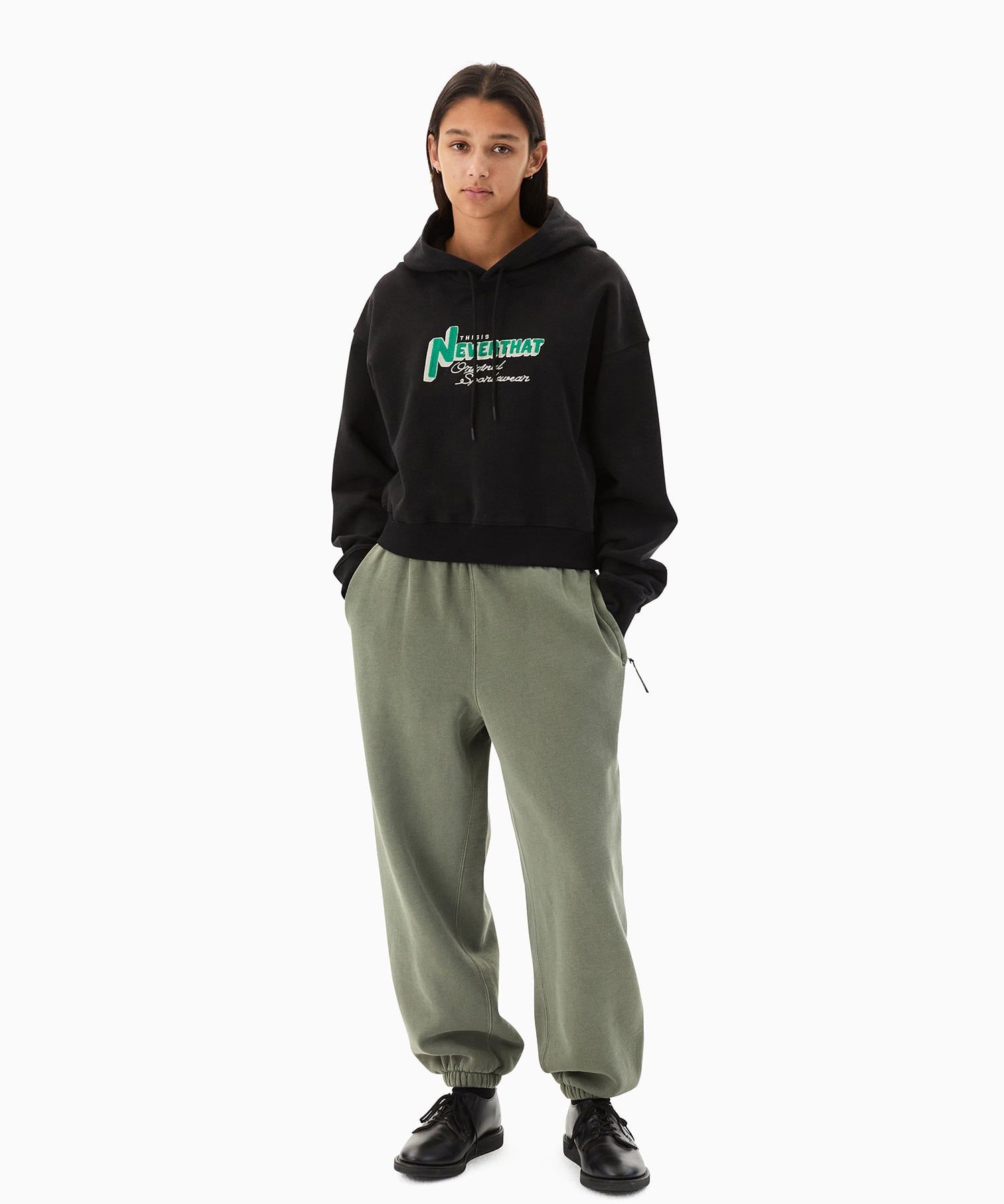 【THISISNEVERTHAT】Graffiti Sweatpant Ivory GraffitiJoggersFront_grande.