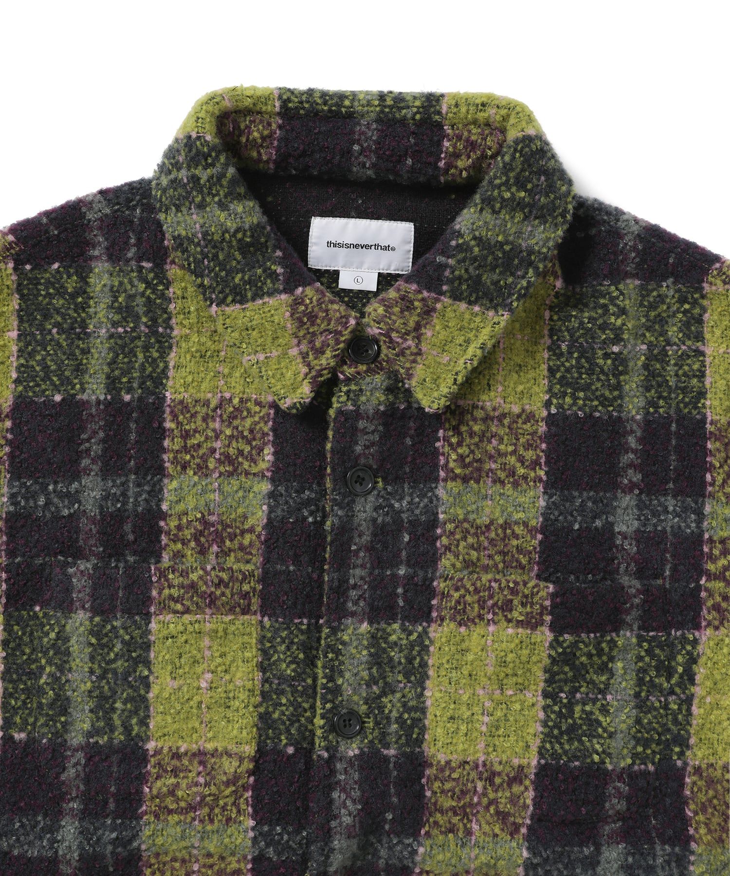 さらに100円引き◆thisisneverthat◆Boucle Check shirt Boucle-Check-shirt-Blue1_320x.
