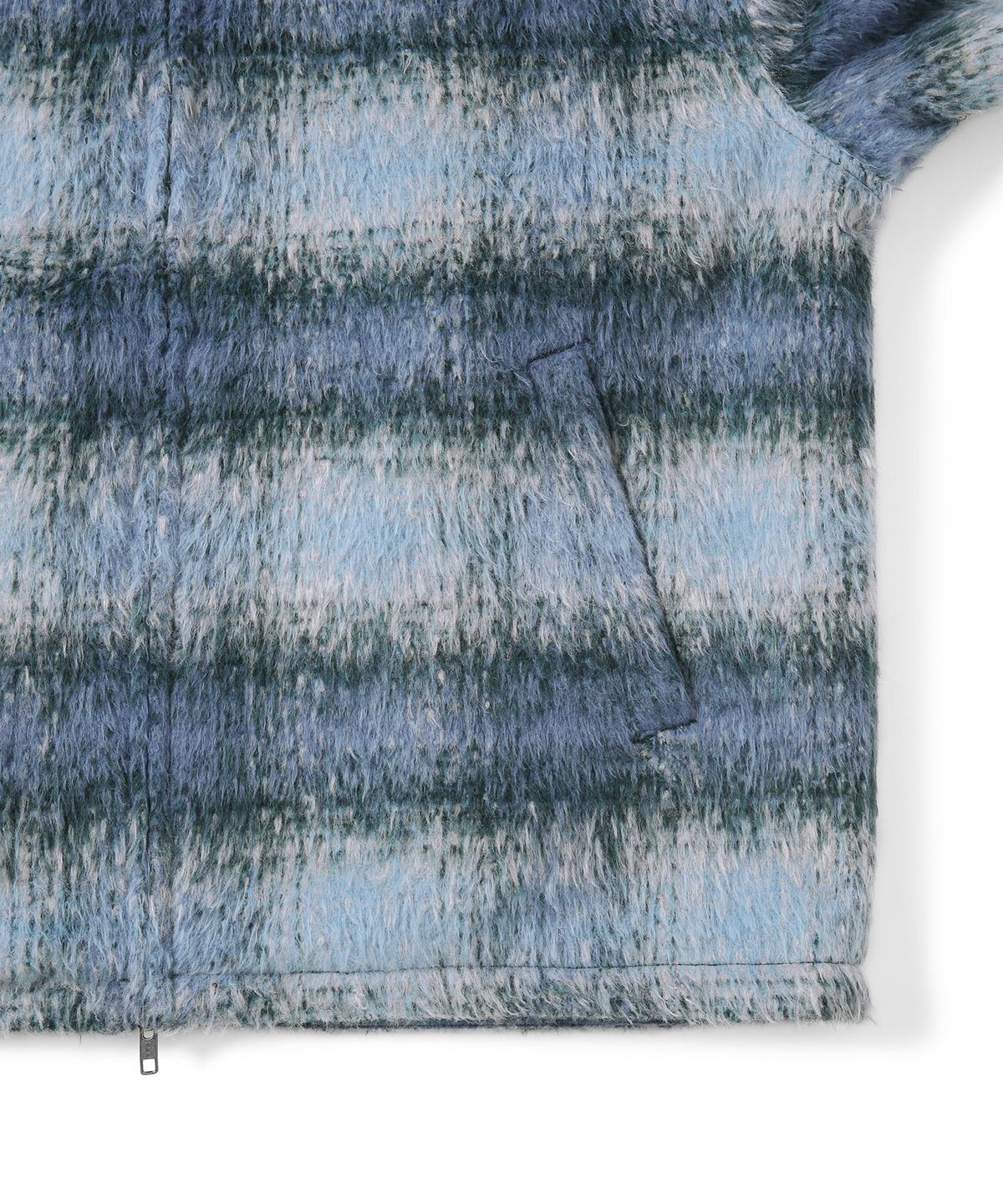 디스이즈네버댓(THISISNEVERTHAT) Brushed Check Jacket Blue