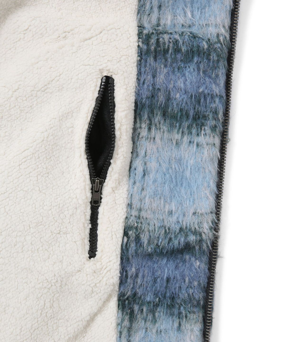 디스이즈네버댓(THISISNEVERTHAT) Brushed Check Jacket Blue