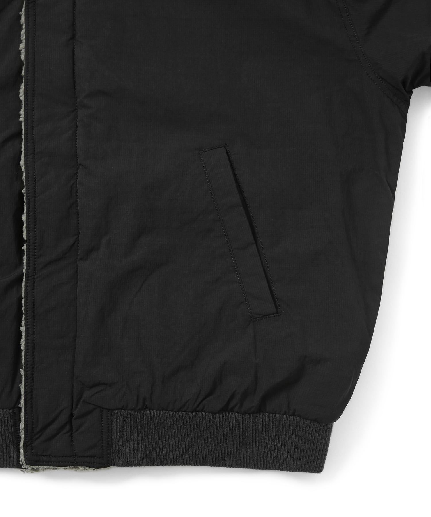 MUSINSA | thisisneverthat® Reversible Sherpa Jacket Black
