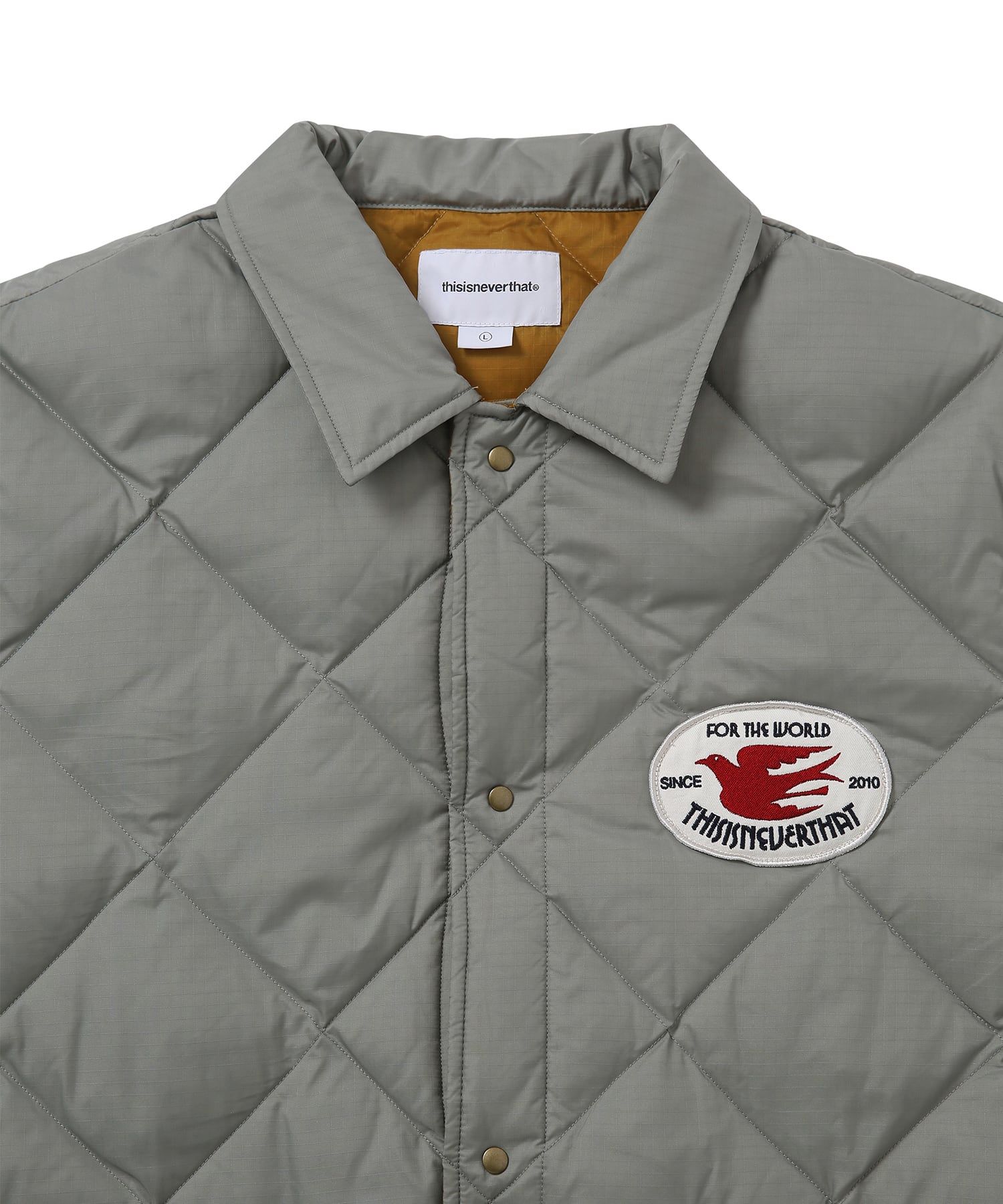 MUSINSA公式 | thisisneverthat Quilted Down Jacket Grey