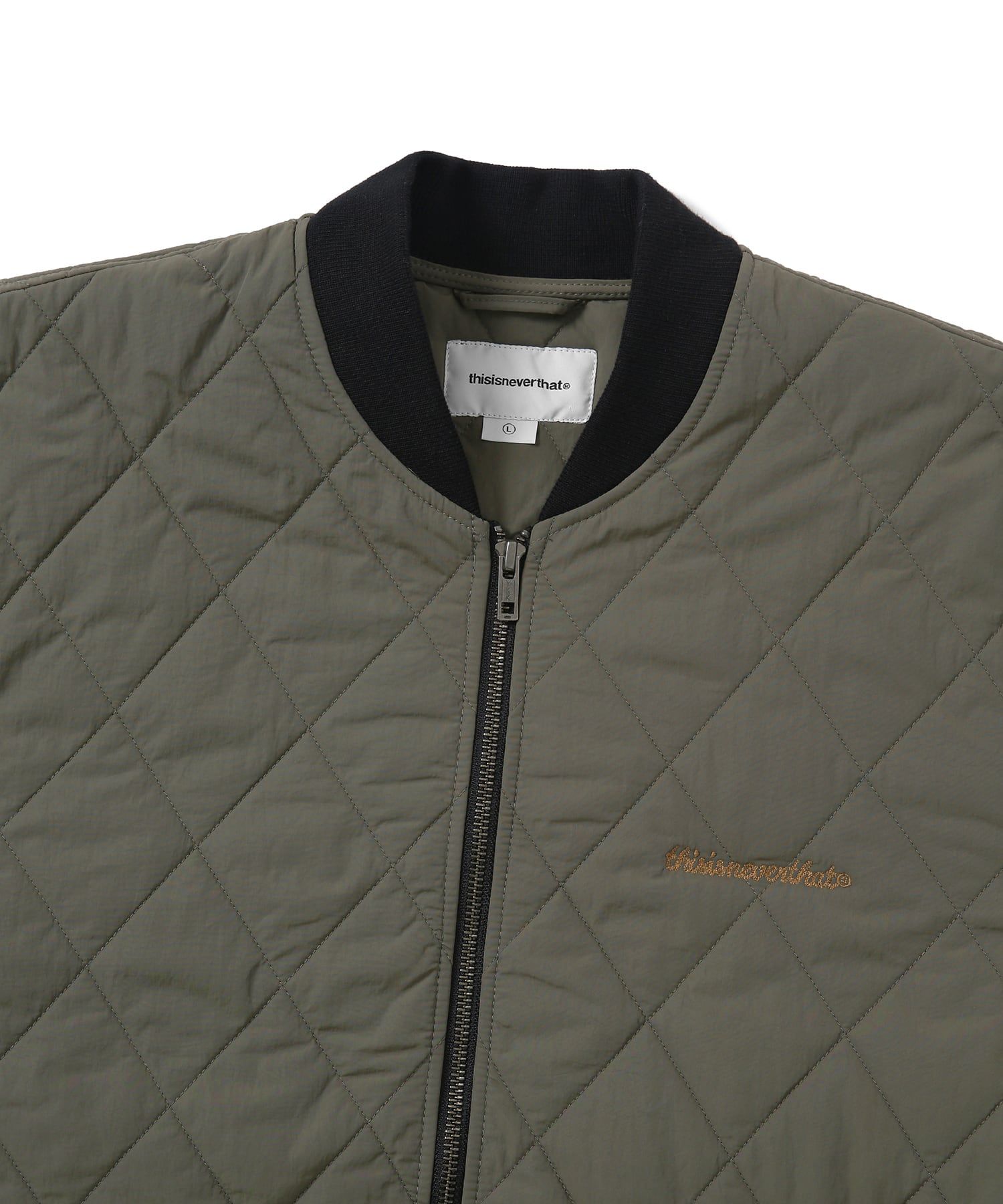 MUSINSA公式 | thisisneverthat® Edelweiss Quilted Jacket Olive