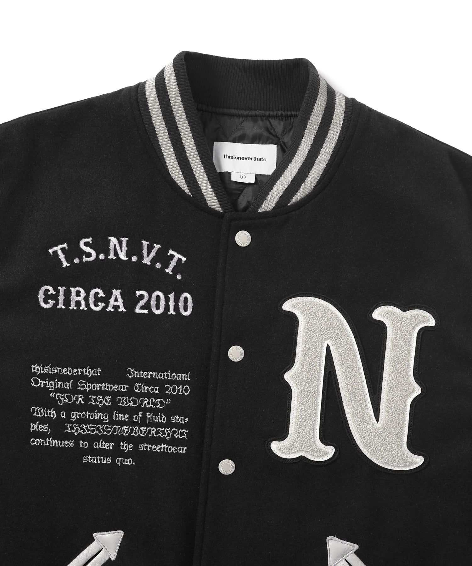 MUSINSA公式 | thisisneverthat Originals Varsity Jacket Navy
