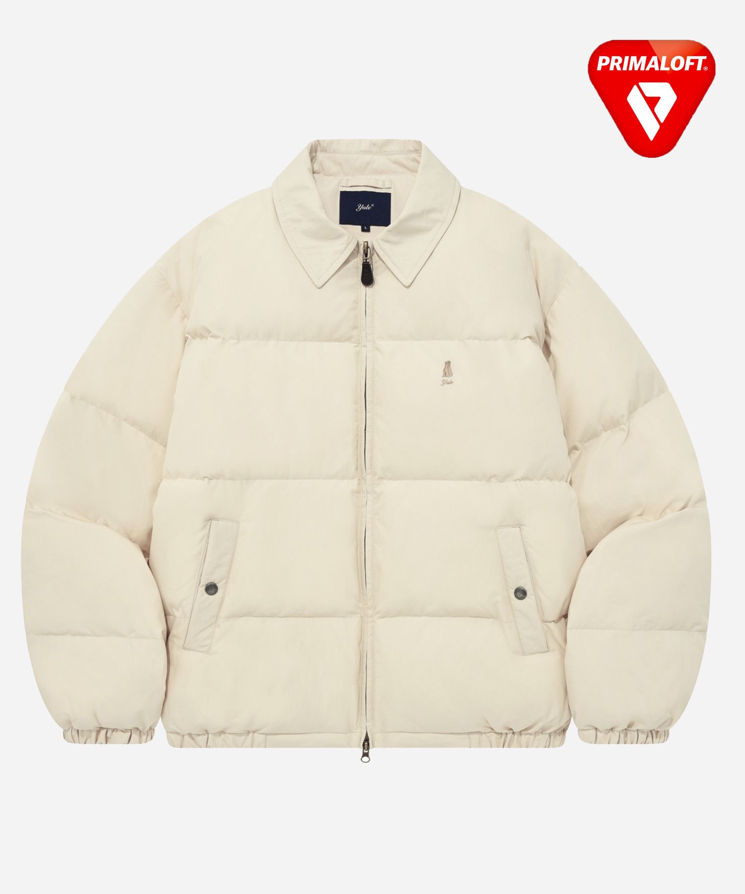 MUSINSA公式 | YALE PRIMALOFT WARM UP+ SHORT PUFFER PADDING IVORY